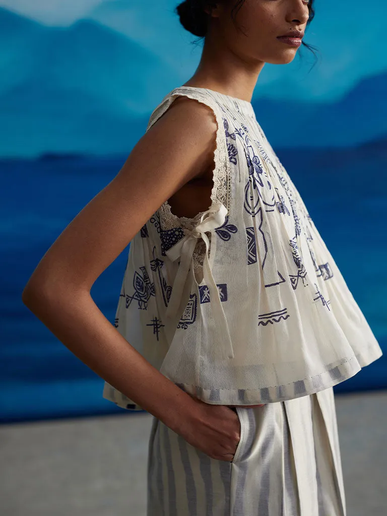 Calantha Pleated Top