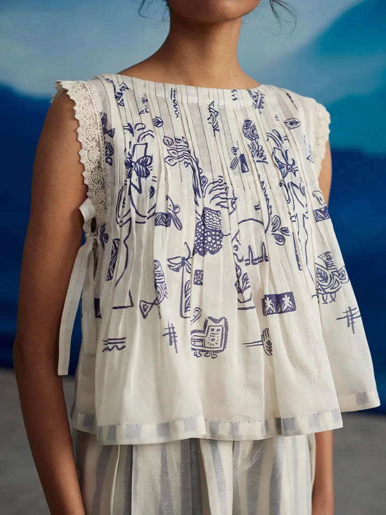 Calantha Pleated Top