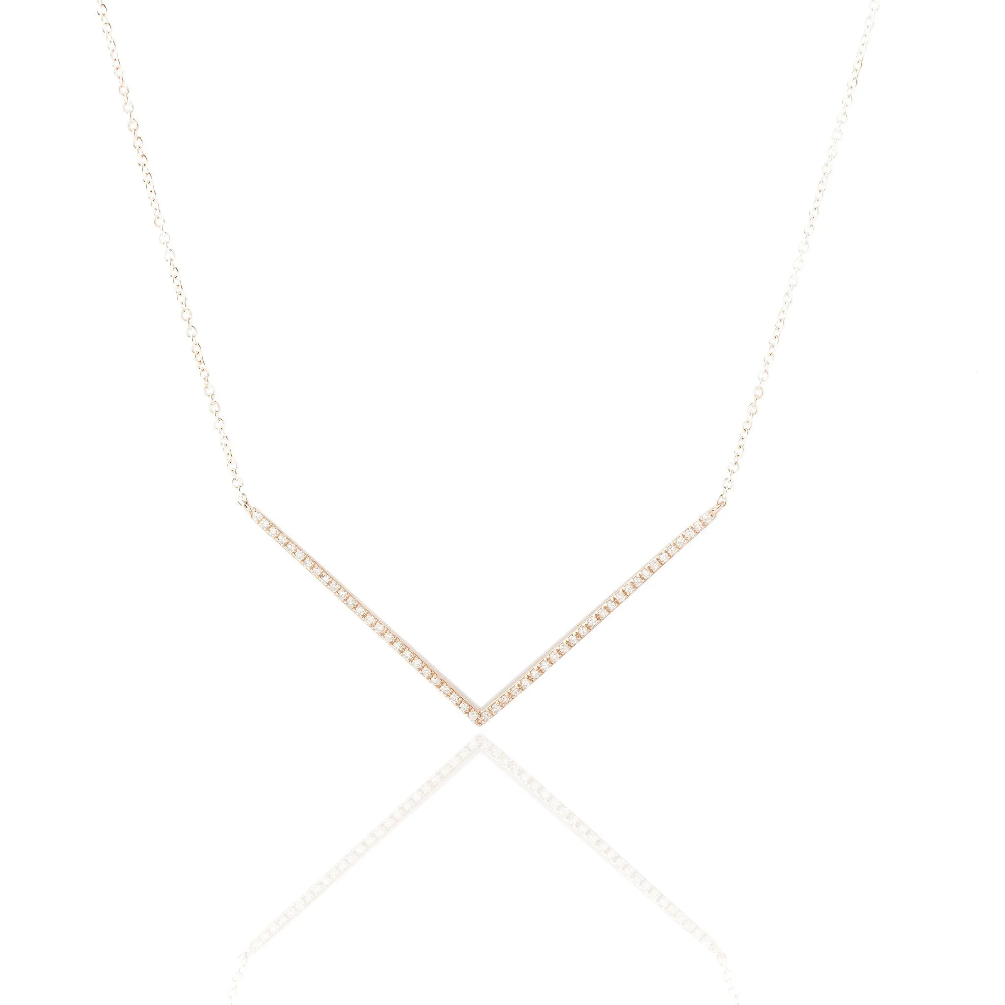 Cali Chevron Diamond Necklace