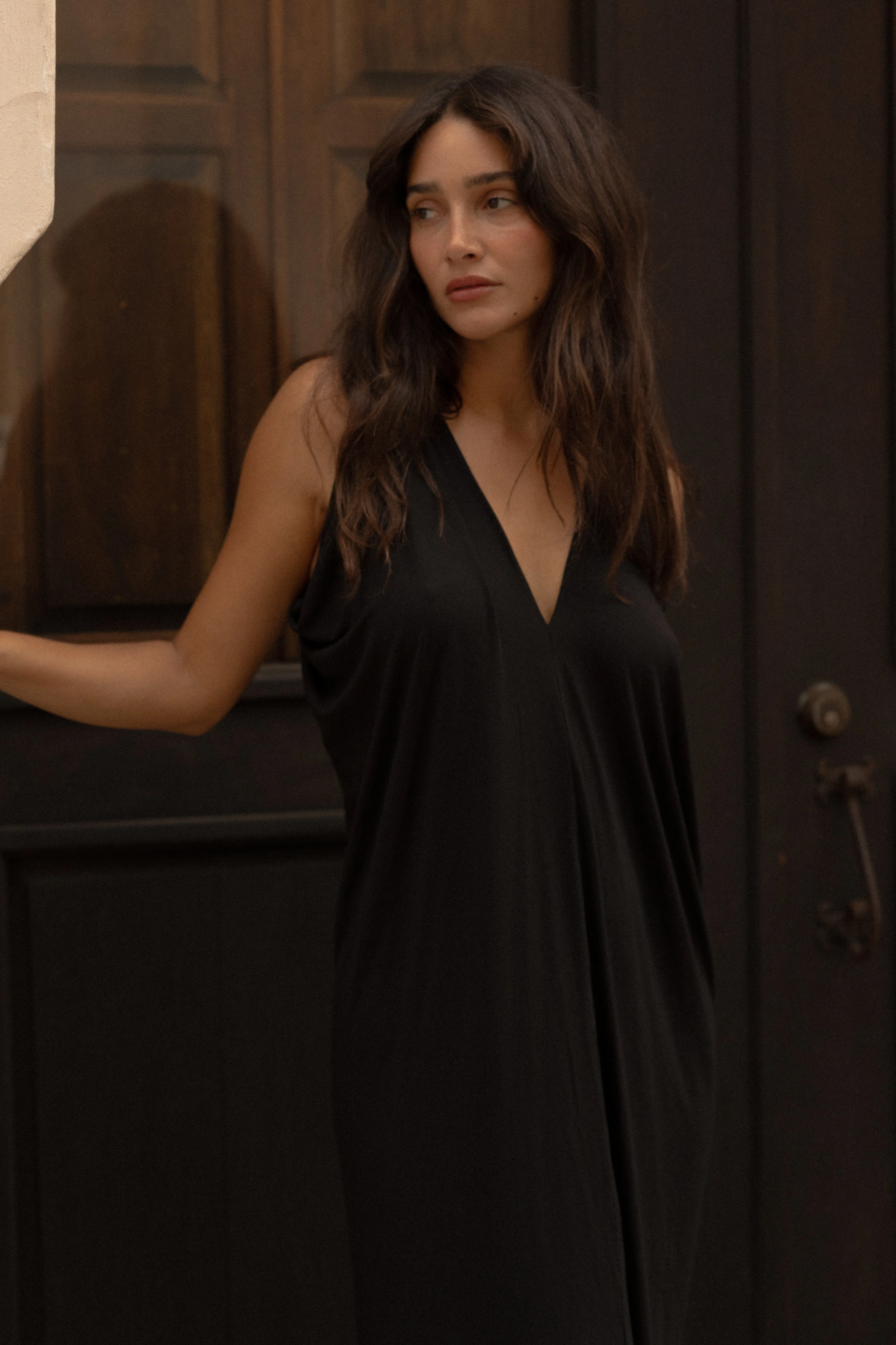 Calma Kaftan Black