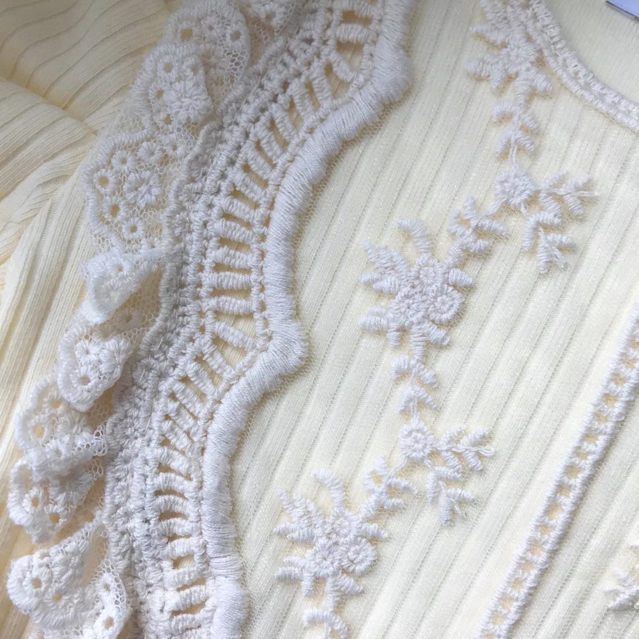 Carolina Ribbed Lace Top