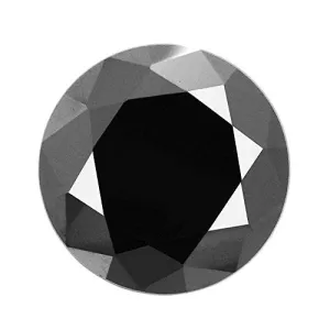 Certified 11 Ct Loose Round Brilliant Cut Black Diamond Online.100% Genuine