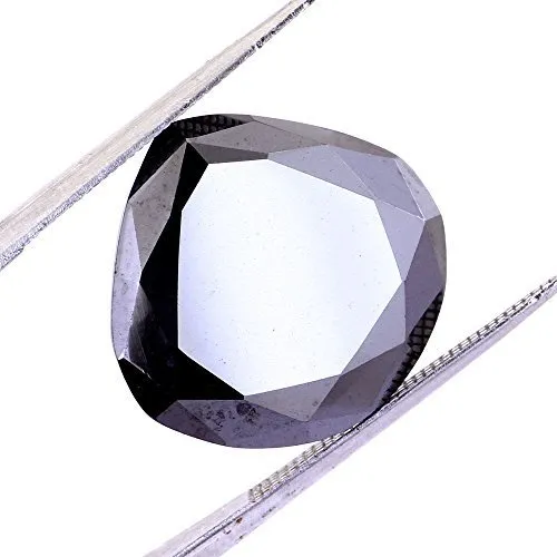 Certified 7 Ct Loose Pear Shape Loose Black Diamond. Earth Mined.AAA