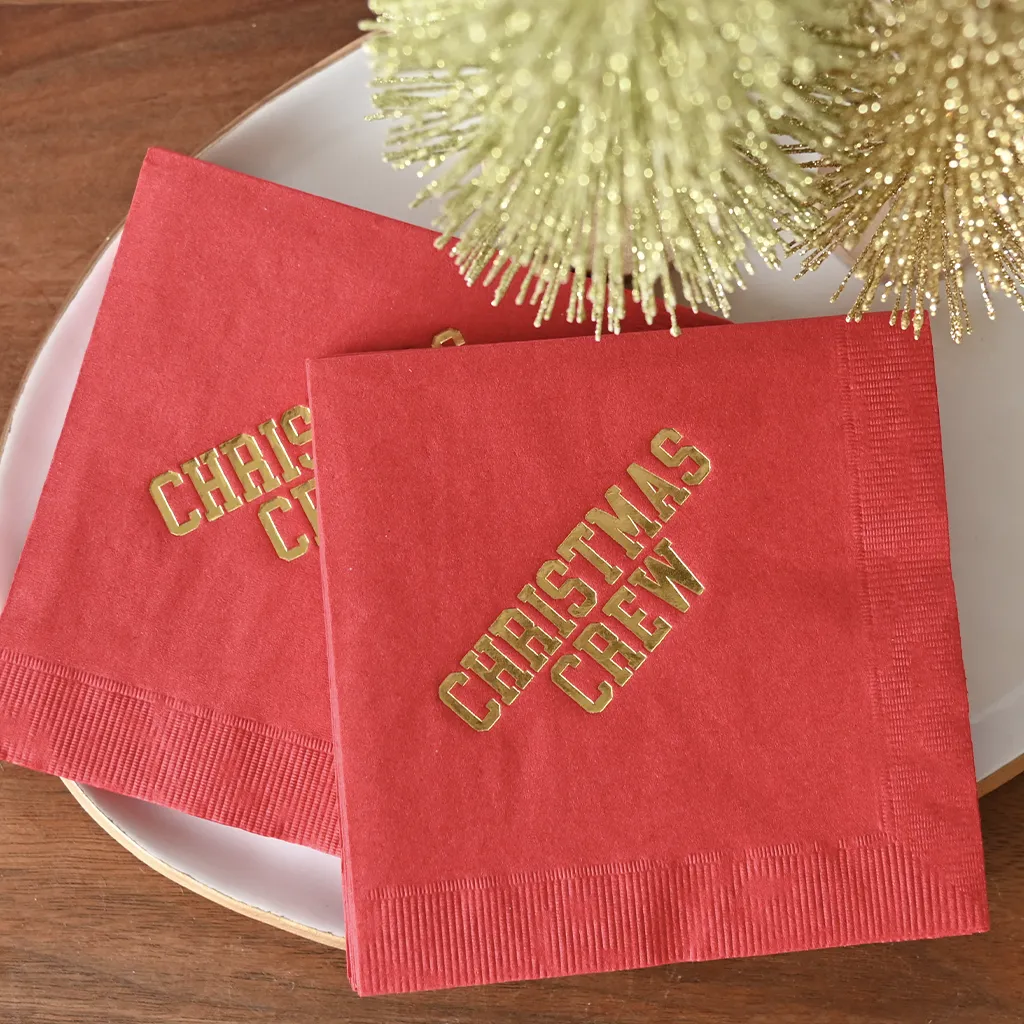 Christmas Crew Beverage Napkins