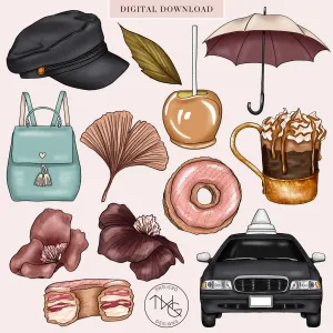 City Sweets Clipart Collection