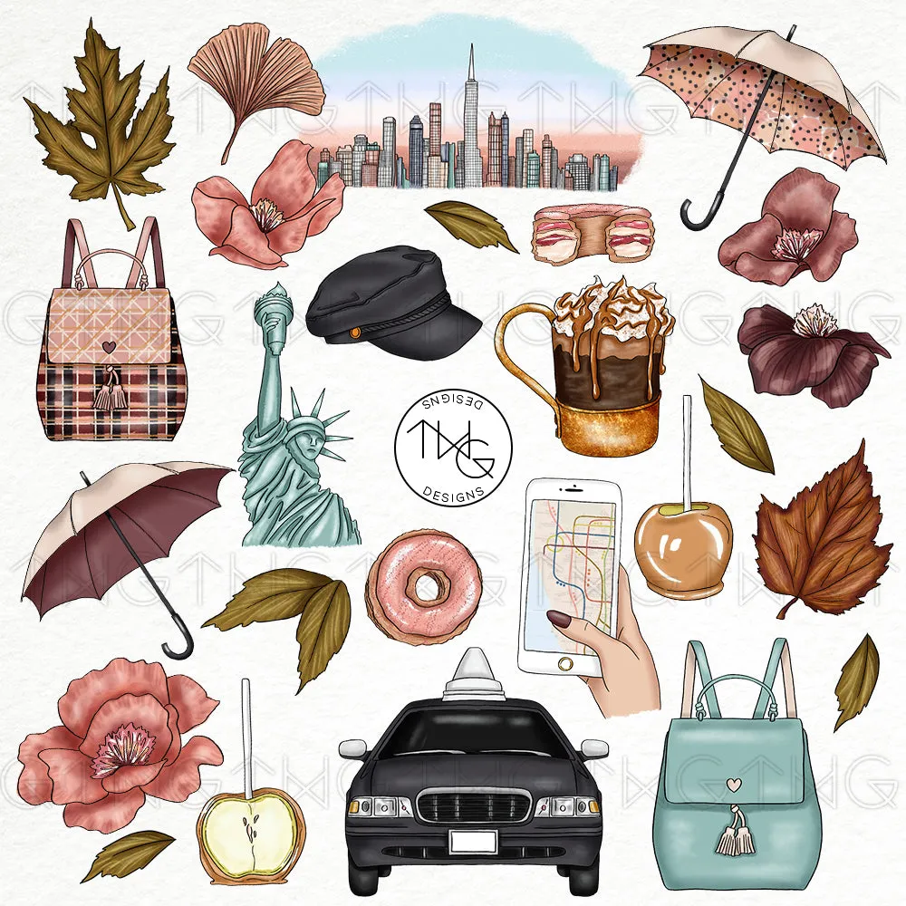 City Sweets Clipart Collection