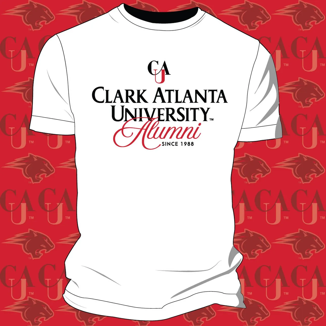 Clark Atlanta | Vintage Fancy Alumni White Unisex Tees (**)