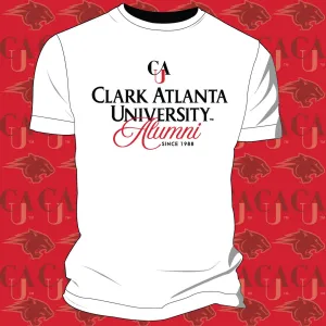 Clark Atlanta | Vintage Fancy Alumni White Unisex Tees (**)