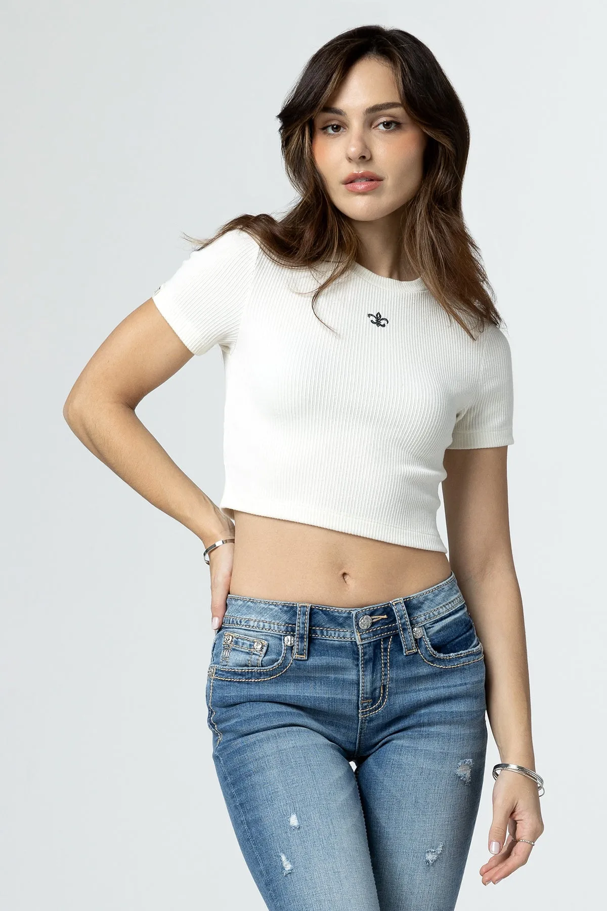 Classic Fleur Crop Tee