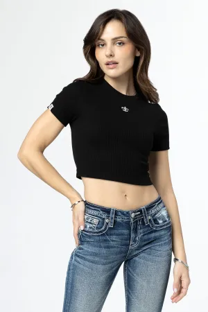 Classic Fleur Crop Tee