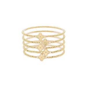 Clover Beaded Bracelet Set