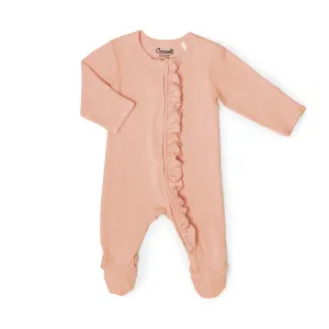 Coccoli Ruffle Modal Zip Sleeper Soft Clay