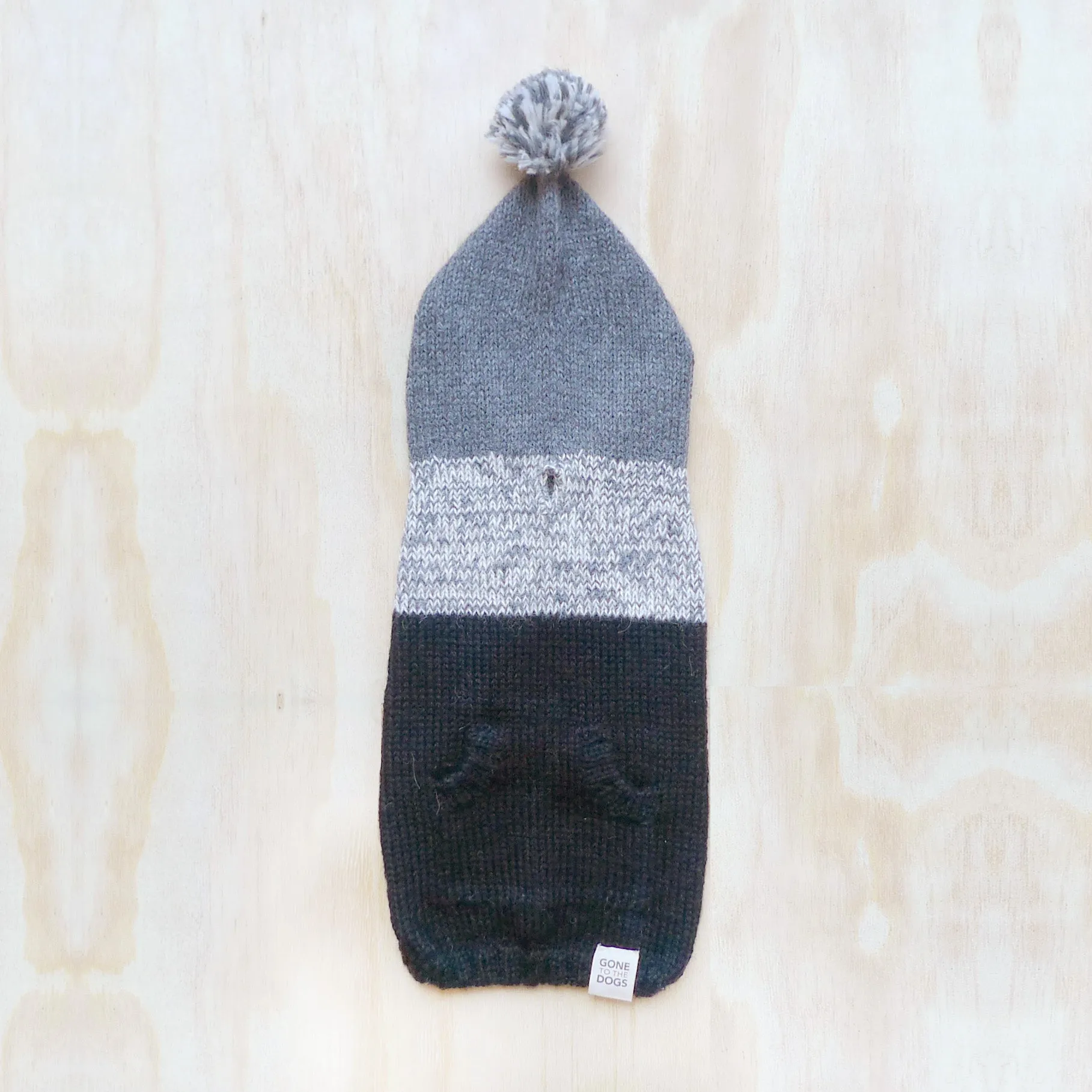 Colby Hoodie Sweater -  Marled Black