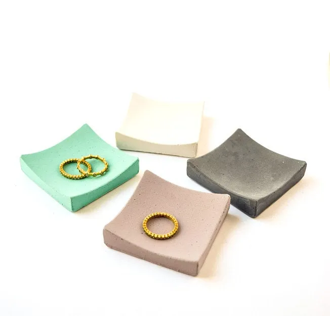 Concrete Jewelry Tray - RIng Tray - RIng Holder - Mini Jewelry Tray - Small Catchall - Cement - Earring Tray - RIng Bowl - Earring Holder