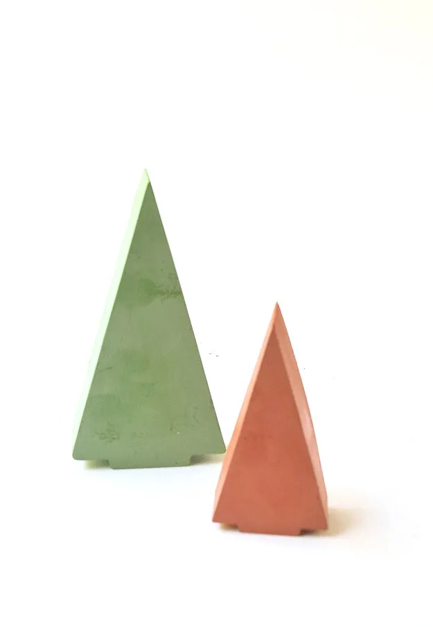 Concrete Modern Christmas Tree - Holiday Mantel Decor - Holiday Decor - Holiday Table Decor - Minimalist - Holiday Display - Christmas Tree - Farmhouse Decor