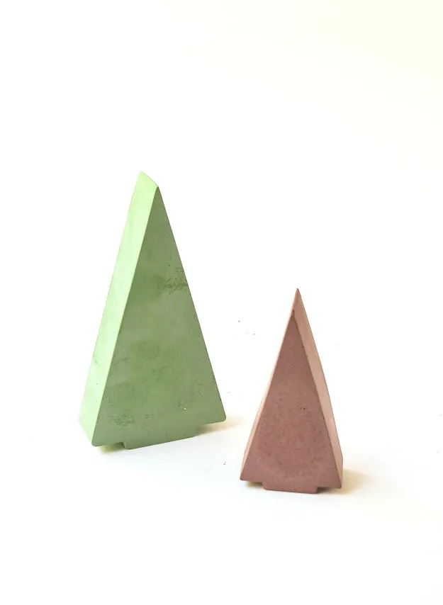 Concrete Modern Christmas Tree - Holiday Mantel Decor - Holiday Decor - Holiday Table Decor - Minimalist - Holiday Display - Christmas Tree - Farmhouse Decor