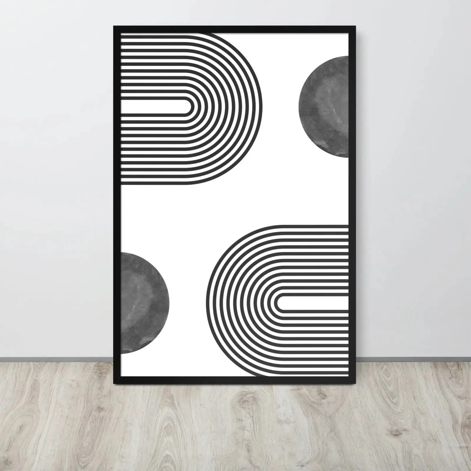 Connecting the Circles: A Modern Framed Poster