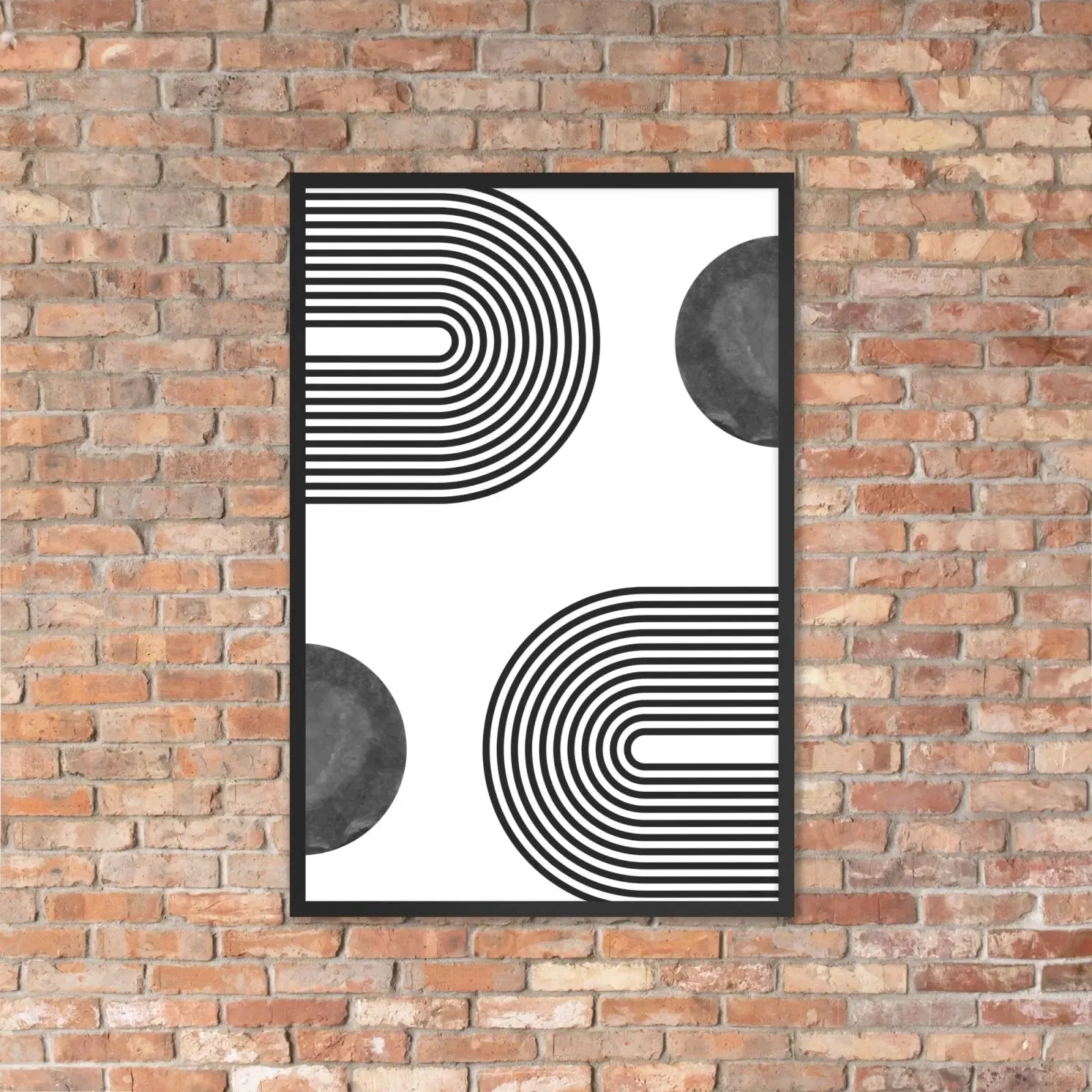 Connecting the Circles: A Modern Framed Poster