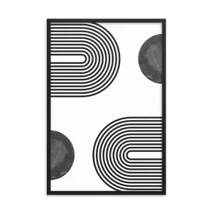 Connecting the Circles: A Modern Framed Poster