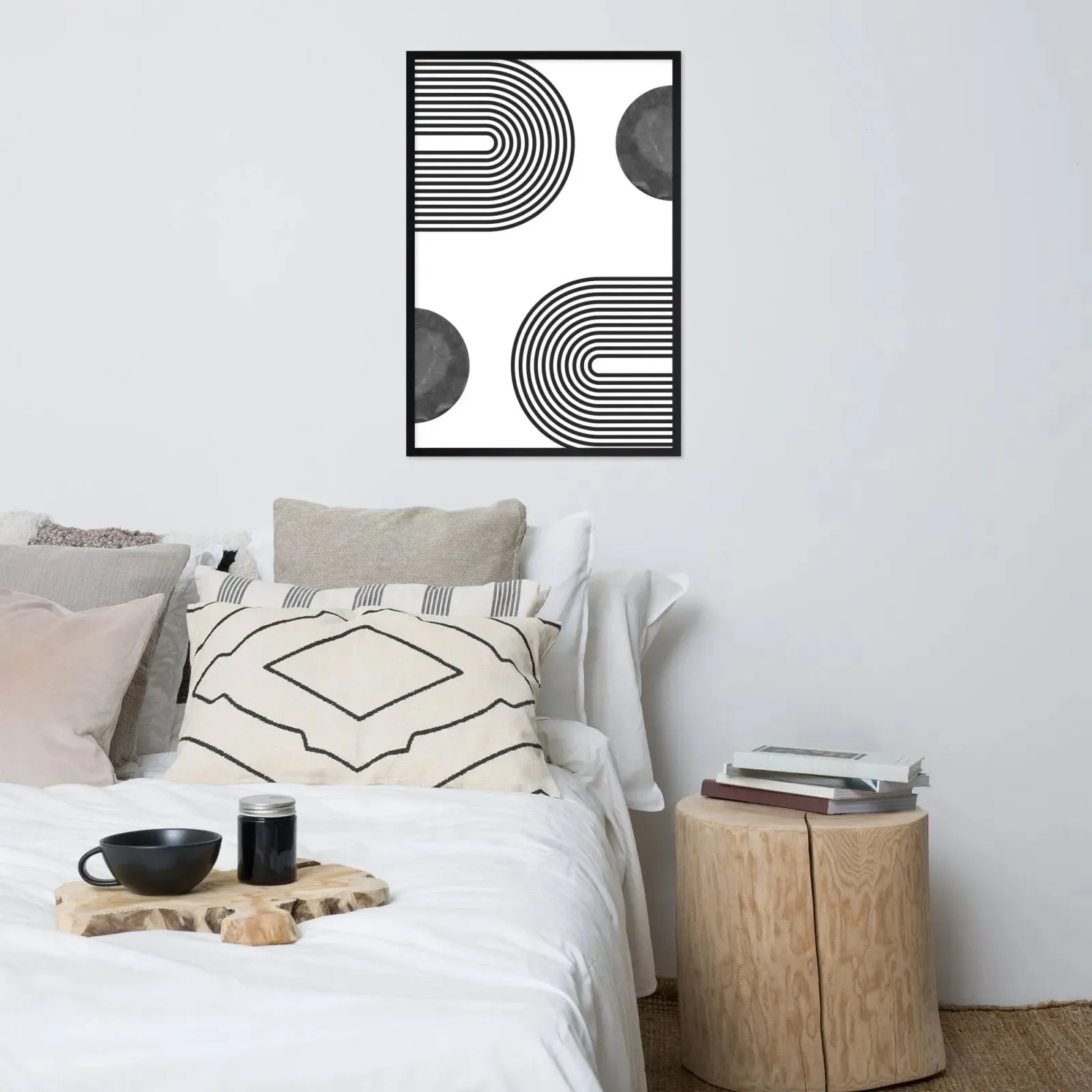 Connecting the Circles: A Modern Framed Poster