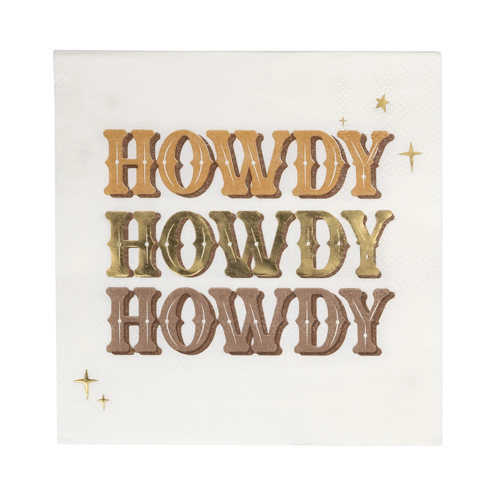 Cowboy Howdy Cocktail Napkin