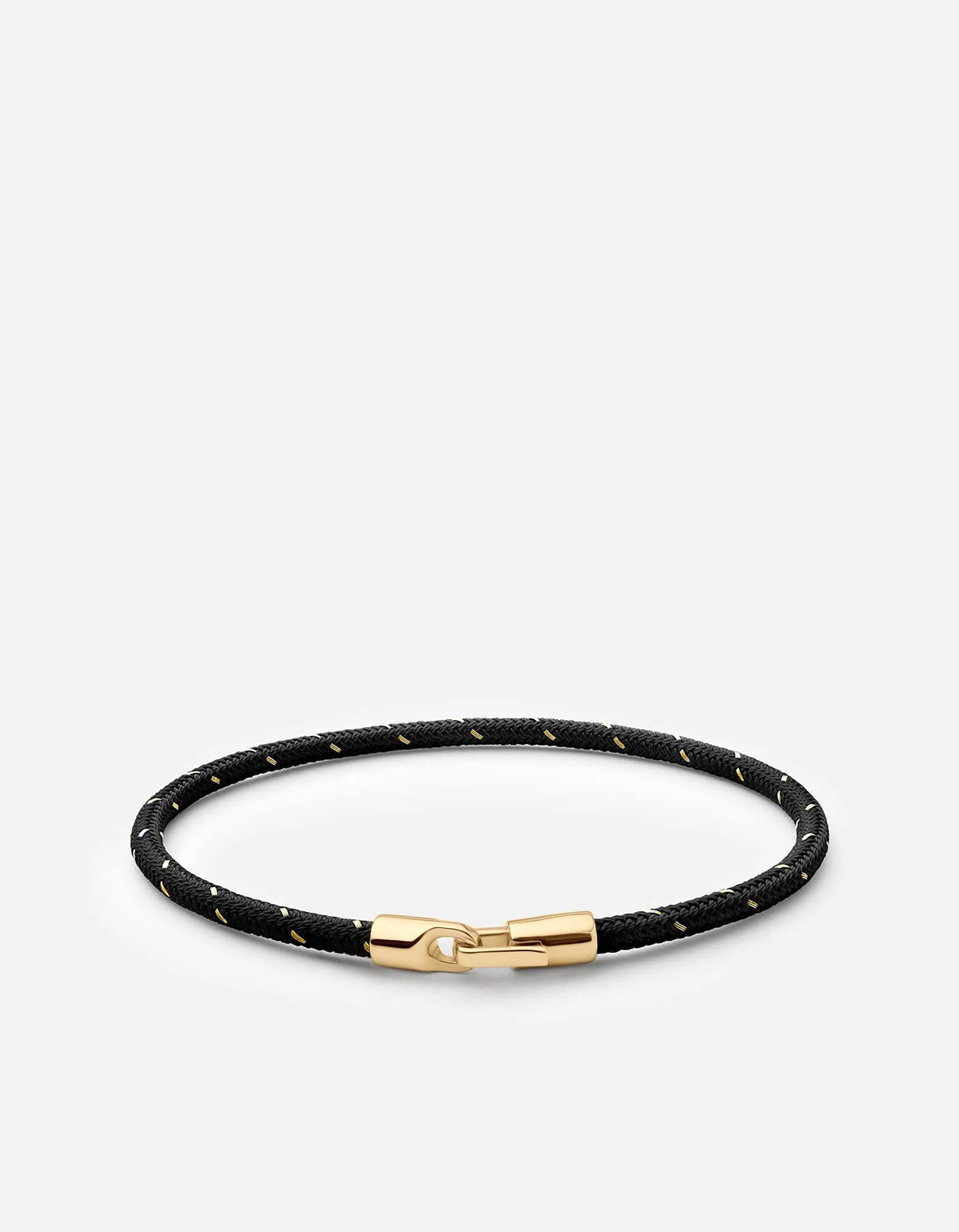 Cruz Rope Bracelet, Gold Vermeil