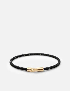 Cruz Rope Bracelet, Gold Vermeil