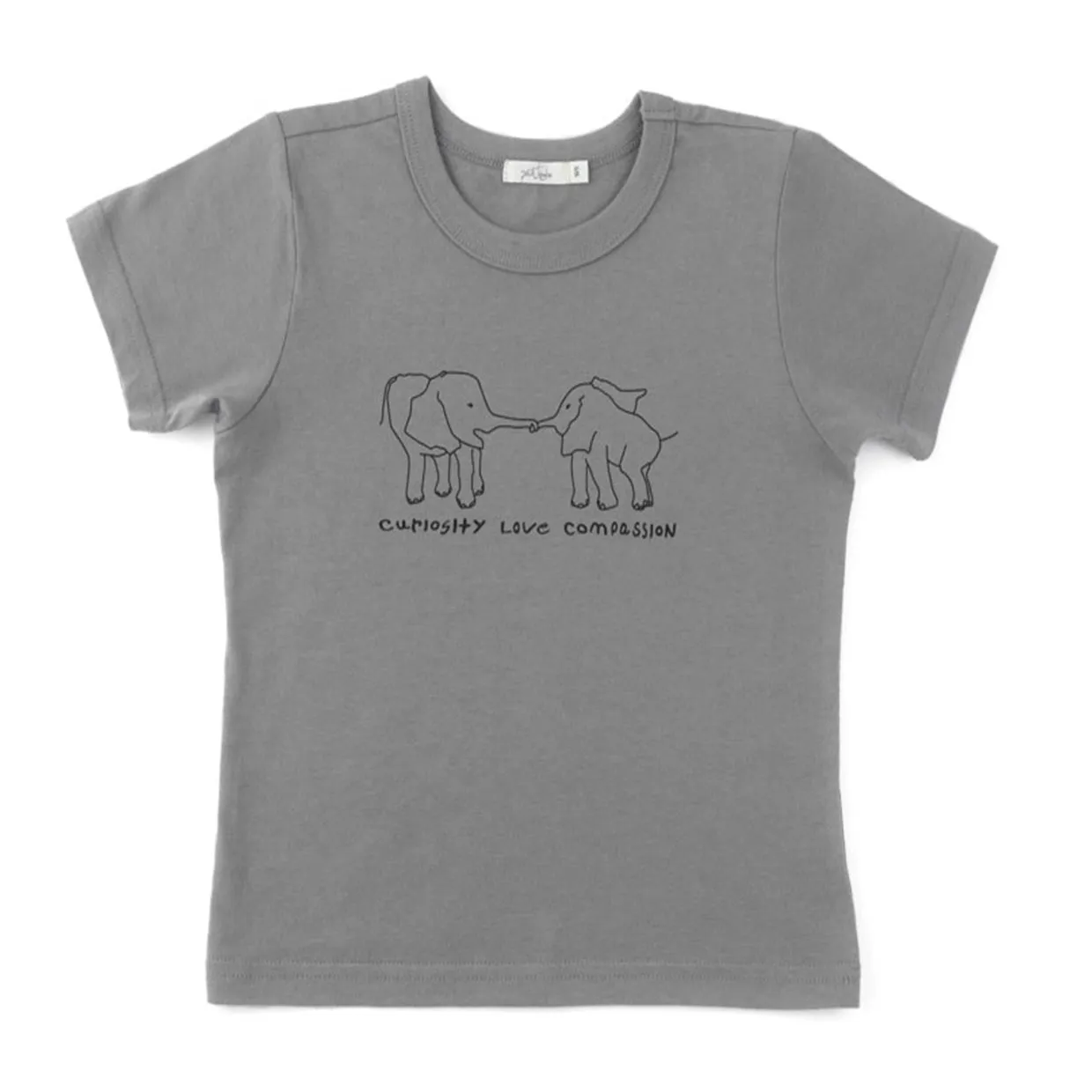 'curiosity love compassion' tee