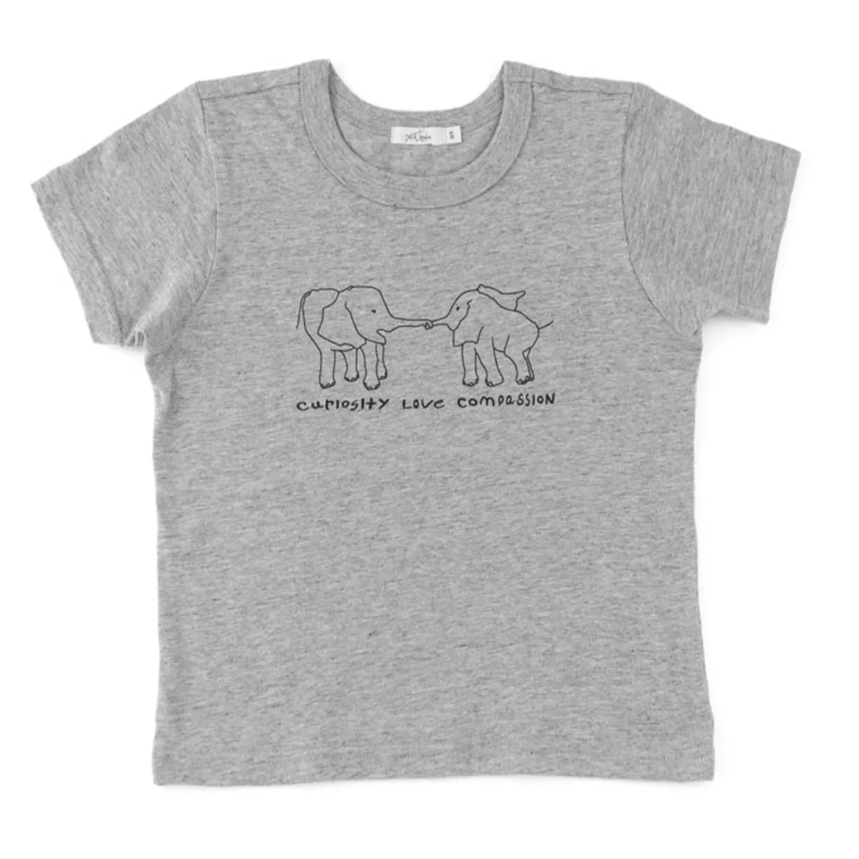 'curiosity love compassion' tee
