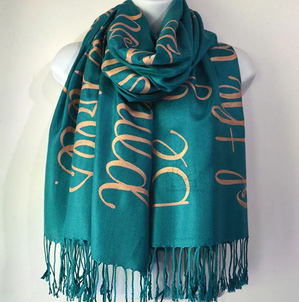 Custom Desiderata Be Gentle With Yourself. You Are A Child Of The Universe Script Shawl - Inspired With Love