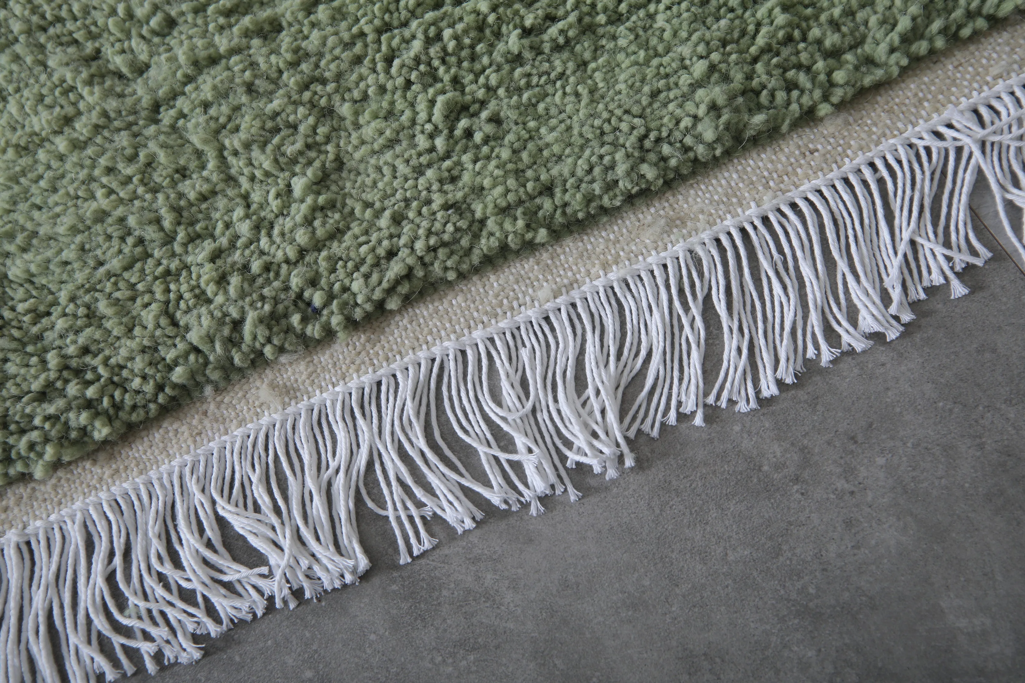 Custom Moroccan rug green - Moroccan Handmade Area rug