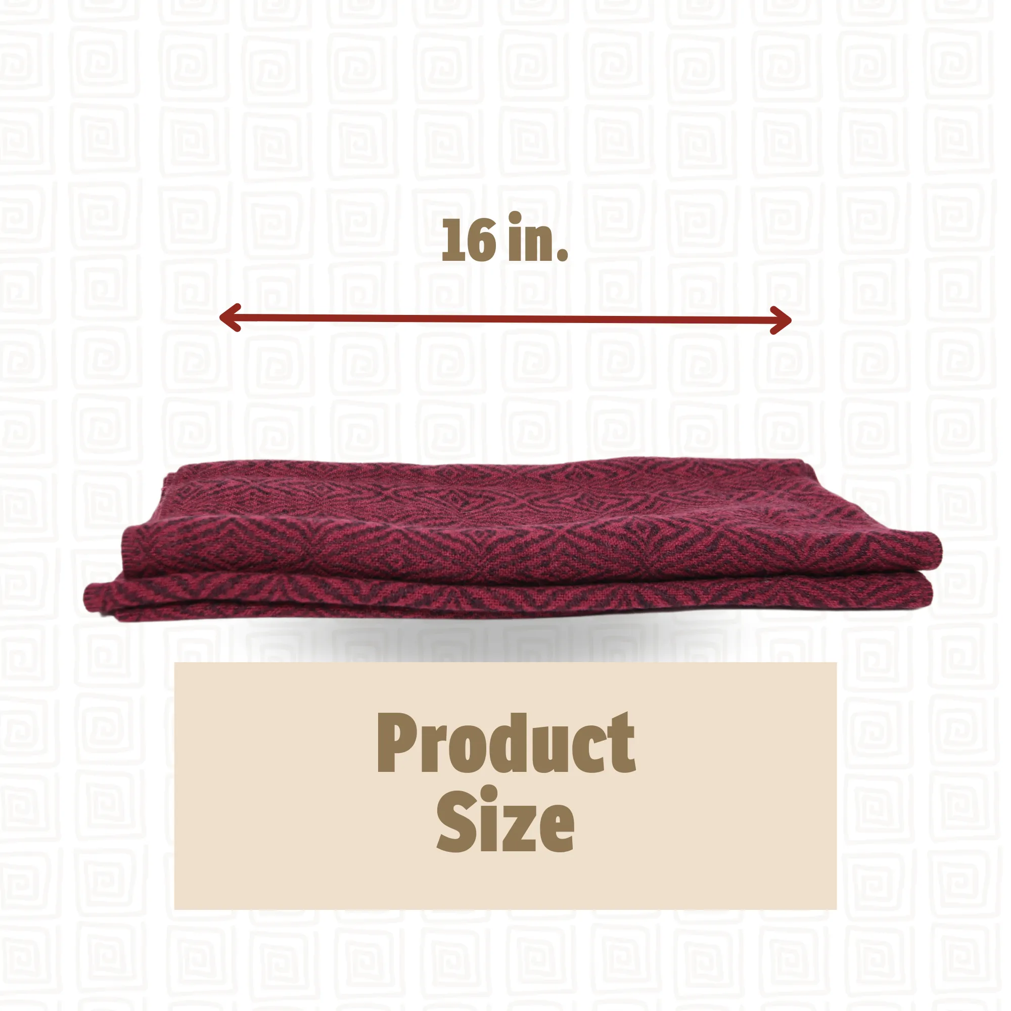 Dark Red Alpaca Infinity Scarf