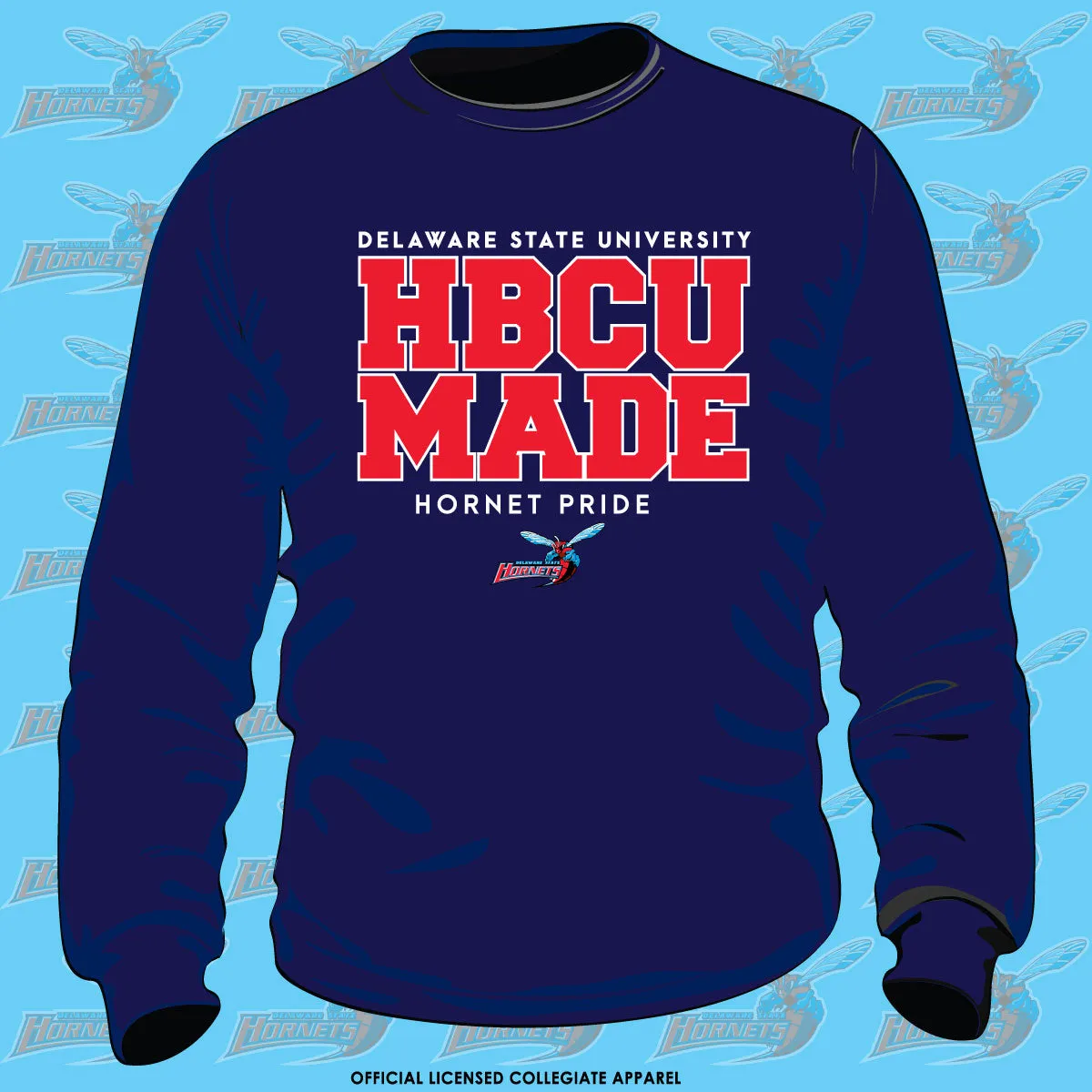 Del State | HBCU MADE Navy Unisex Sweatshirt (**)