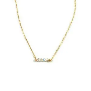 Diamond Crystal  Bar Necklace