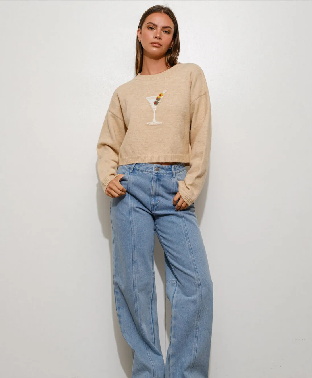 Dirty Martini Crop Sweater