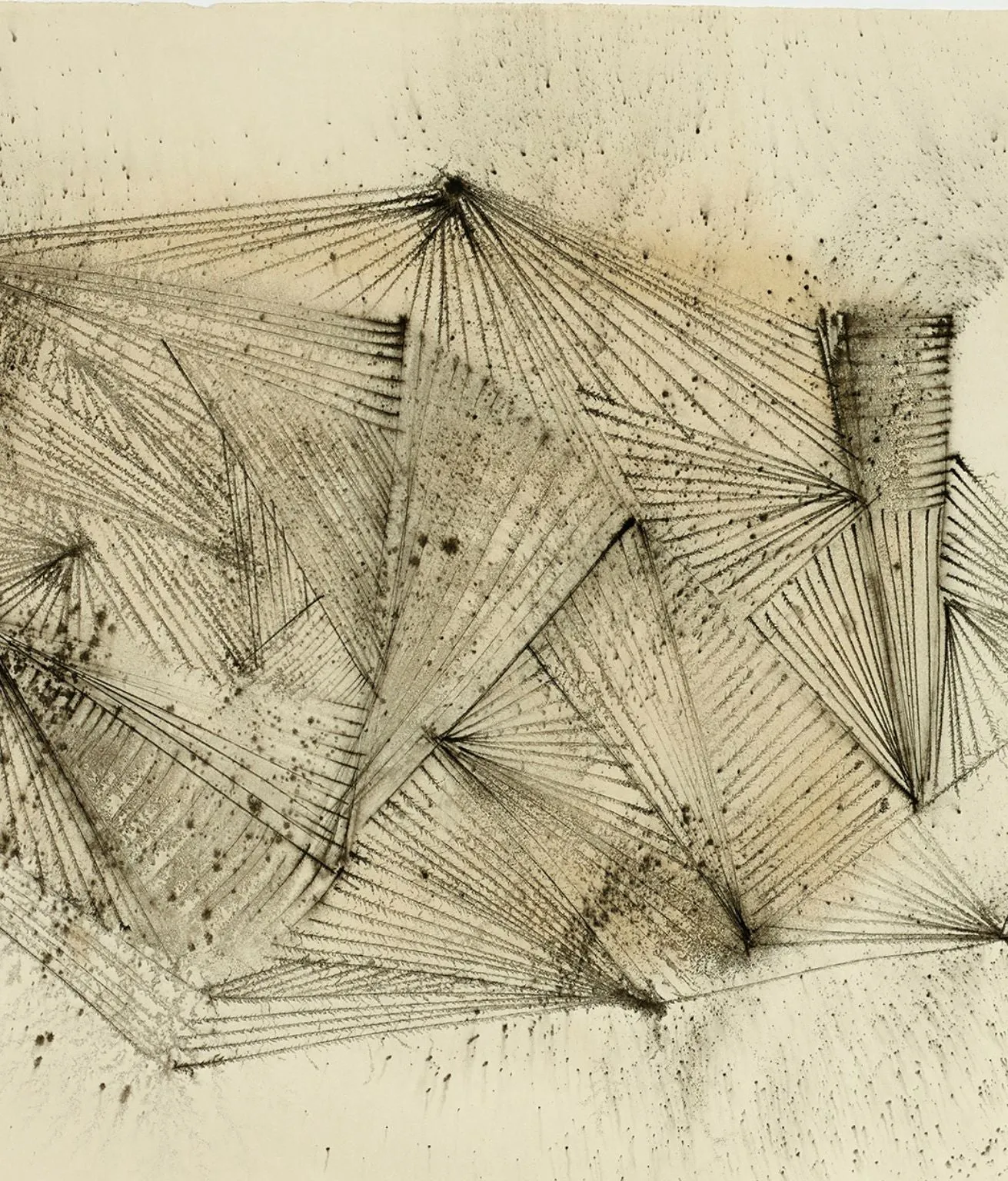 DOROTHY DEHNER “UNTITLED” INK AND CHARCOAL, 1952