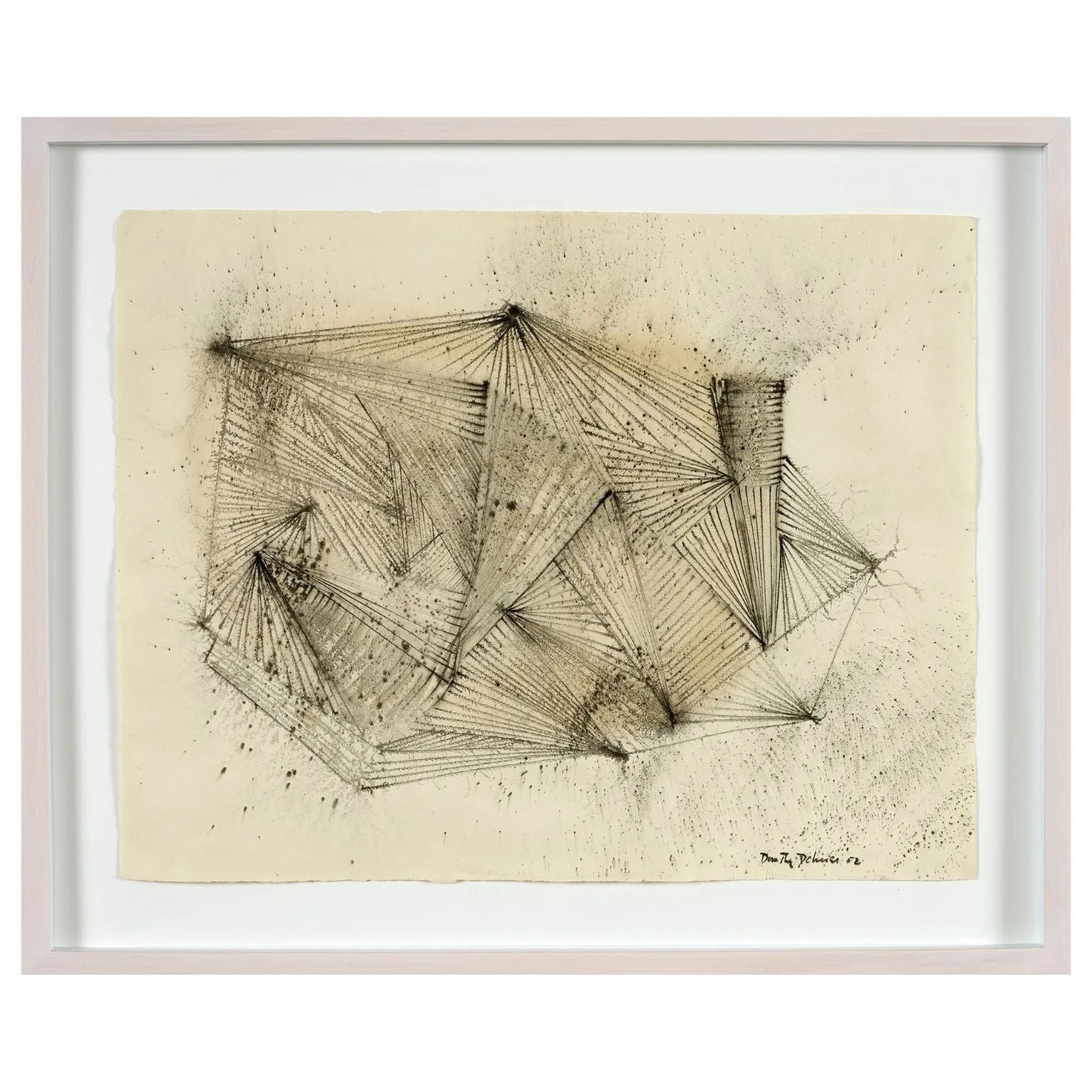 DOROTHY DEHNER “UNTITLED” INK AND CHARCOAL, 1952
