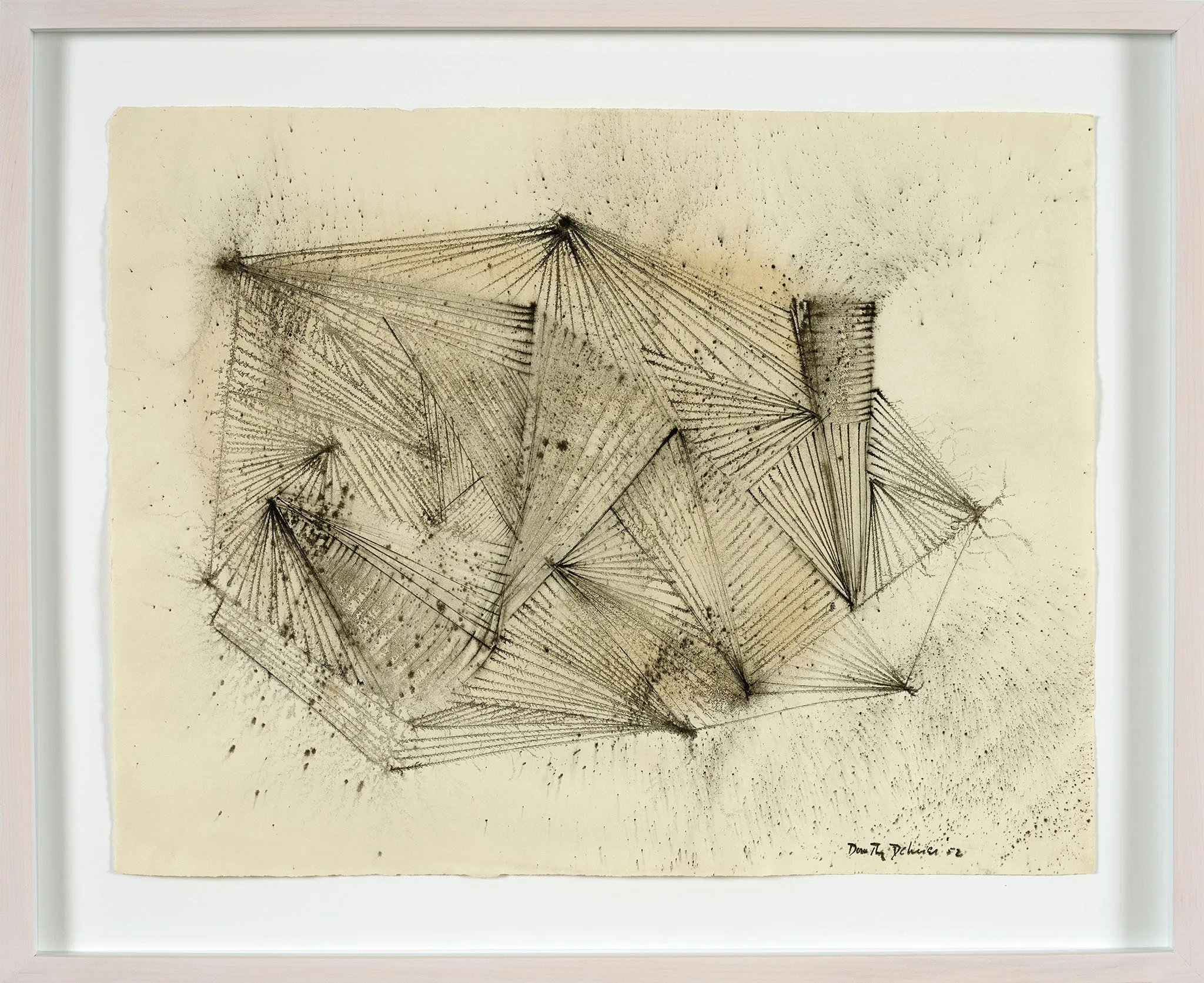 DOROTHY DEHNER “UNTITLED” INK AND CHARCOAL, 1952