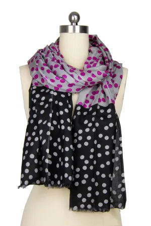 Double Polka Dot Scarf