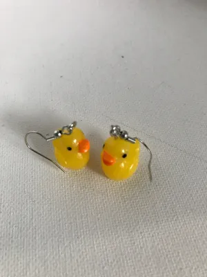 Duck earrings