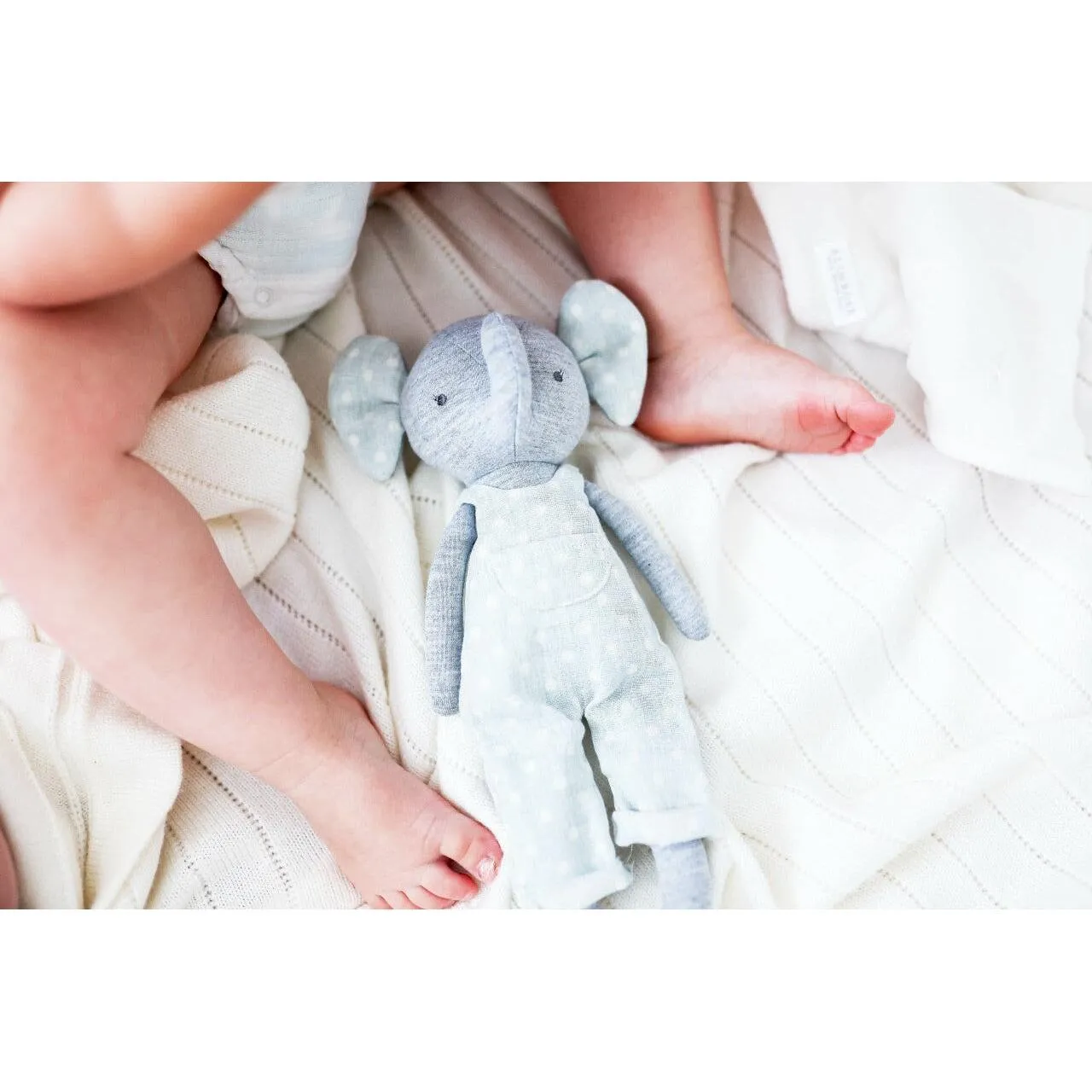 Elliot Elephant 28cm Duck Egg Blue