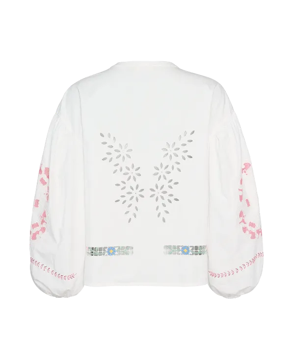 Embroidered Shirt White
