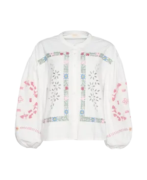 Embroidered Shirt White