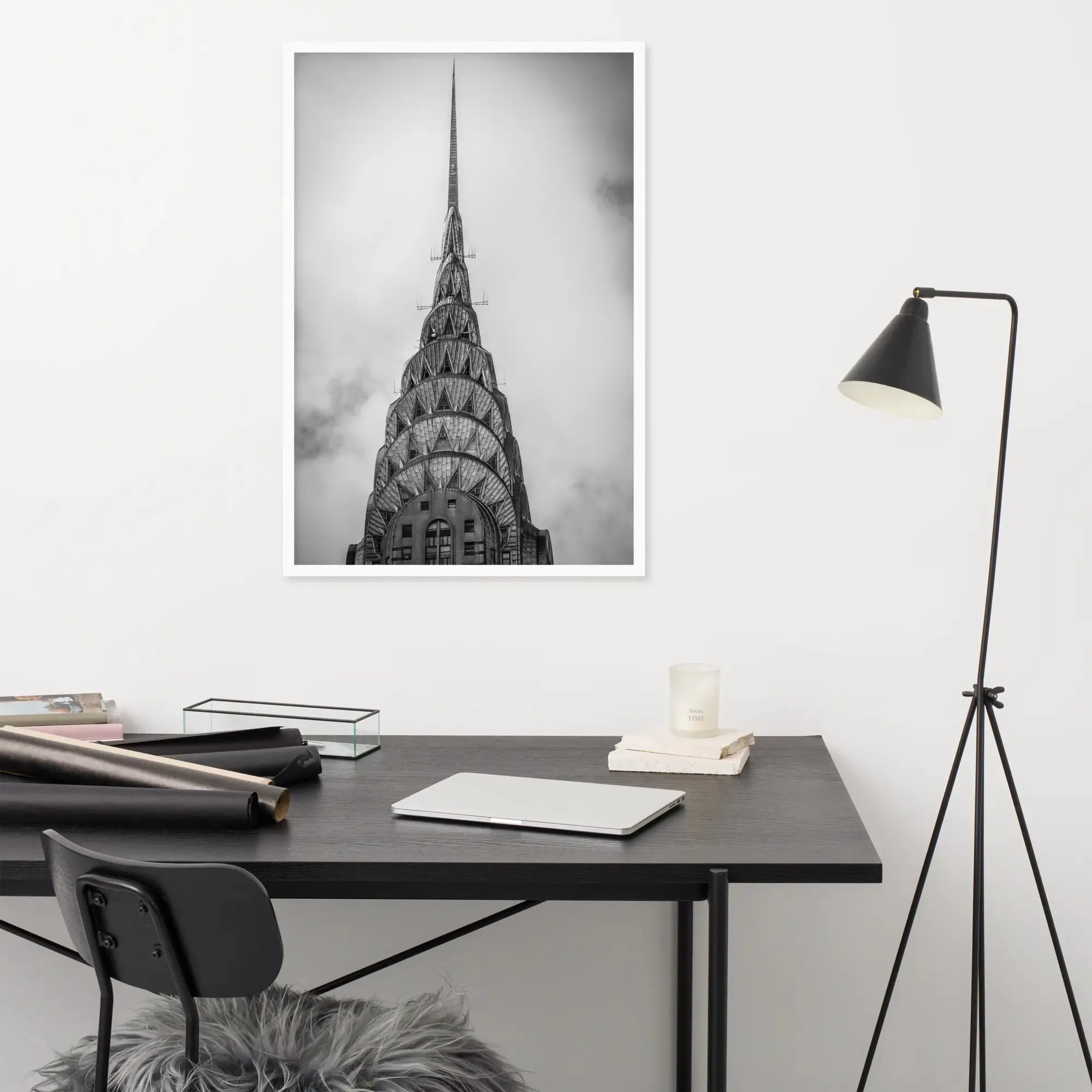 Empire State Building NYC: A Dramatic Framed Poster – Capturing the Iconic Majesty of New York