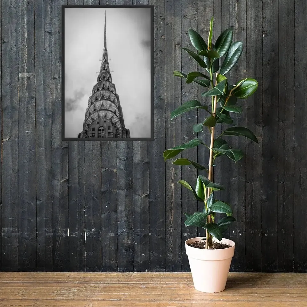 Empire State Building NYC: A Dramatic Framed Poster – Capturing the Iconic Majesty of New York