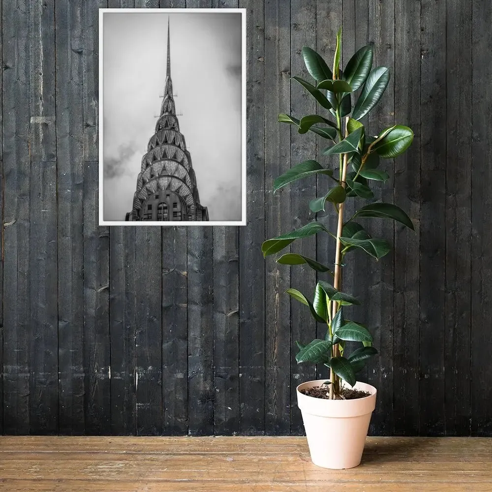 Empire State Building NYC: A Dramatic Framed Poster – Capturing the Iconic Majesty of New York
