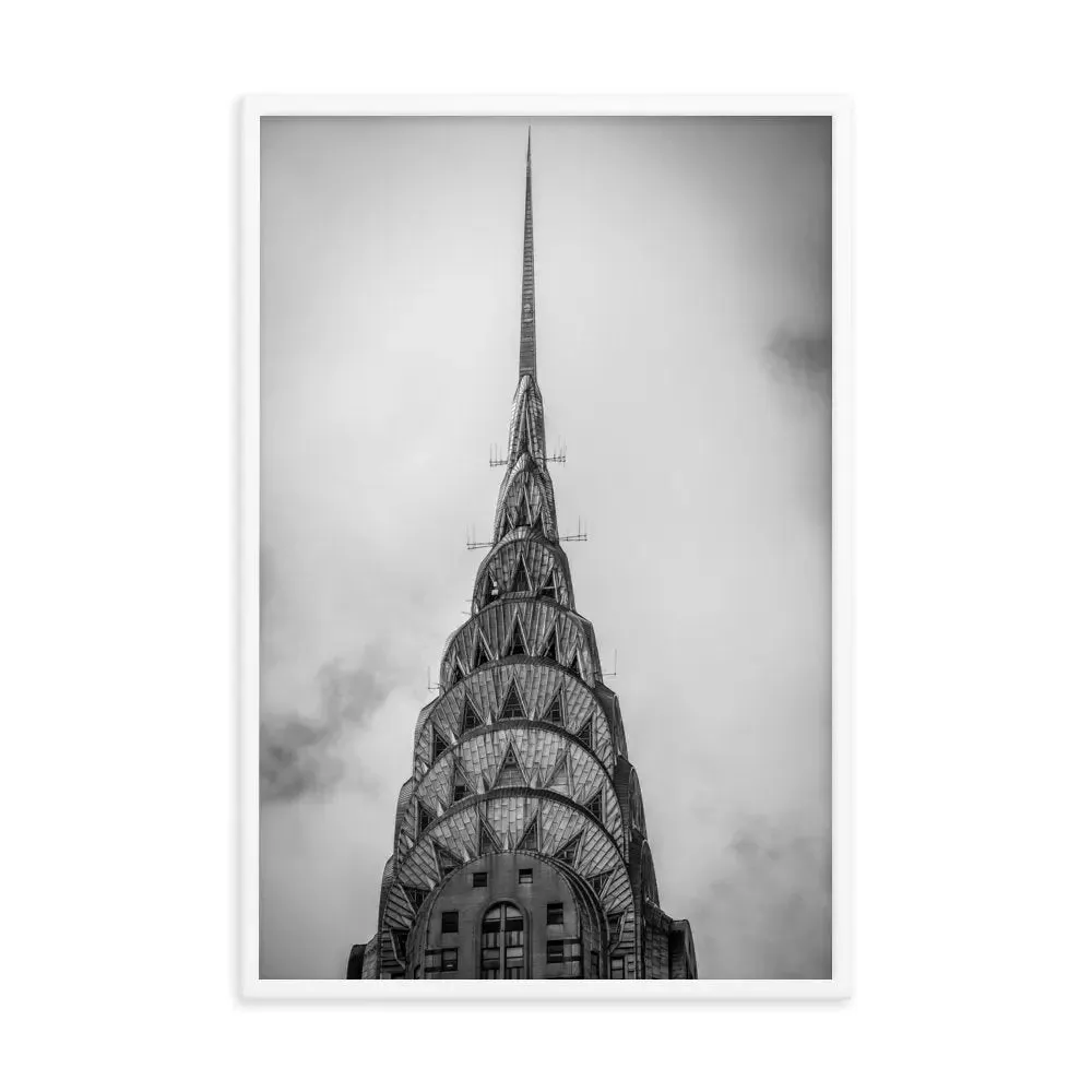 Empire State Building NYC: A Dramatic Framed Poster – Capturing the Iconic Majesty of New York