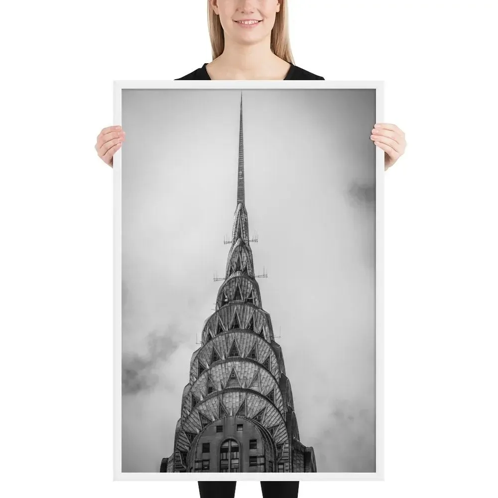 Empire State Building NYC: A Dramatic Framed Poster – Capturing the Iconic Majesty of New York