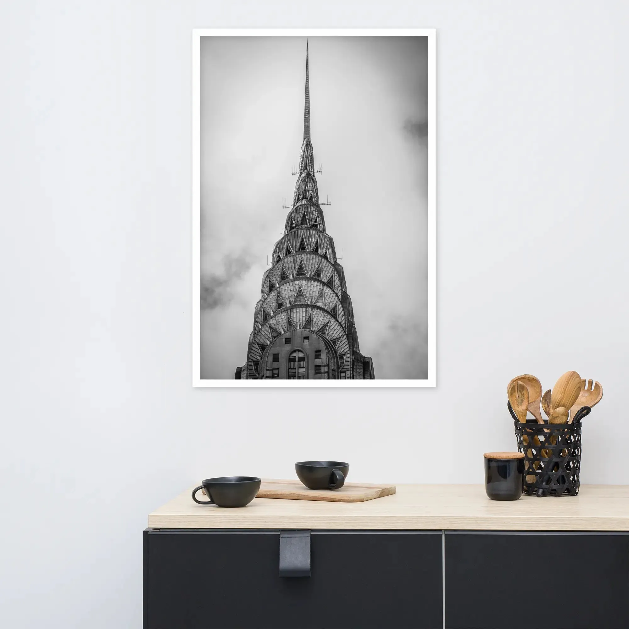 Empire State Building NYC: A Dramatic Framed Poster – Capturing the Iconic Majesty of New York