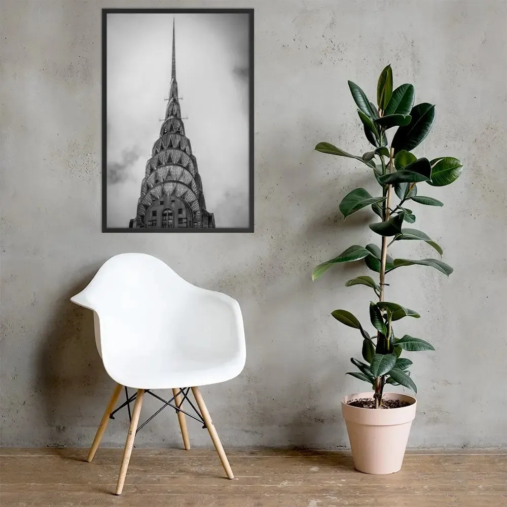Empire State Building NYC: A Dramatic Framed Poster – Capturing the Iconic Majesty of New York